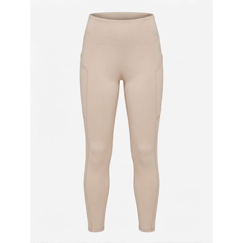 Fabletics High Waisted Athletic Leggings with Pockets Cream Beige Womens XS